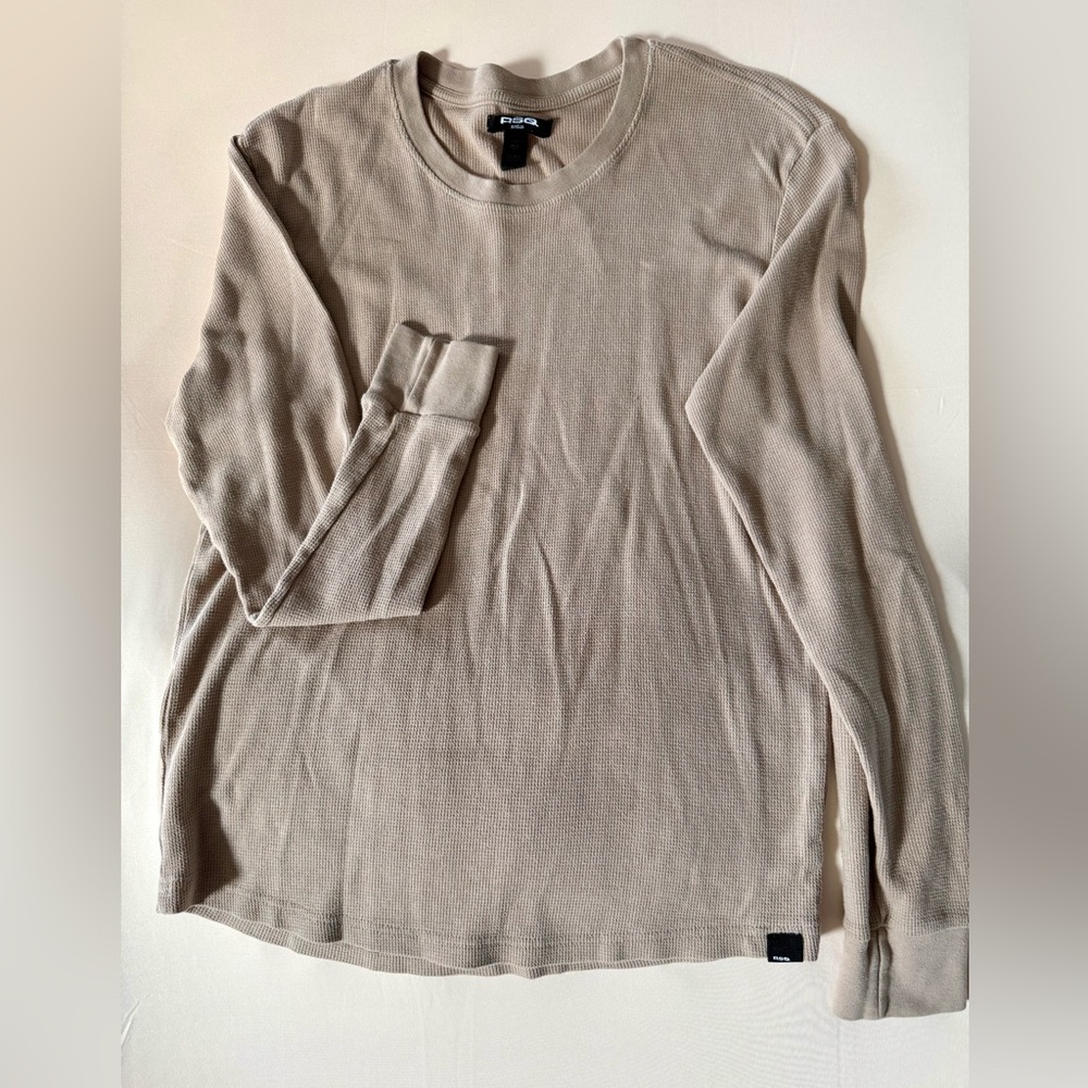 RSQ Men's Light Tan Crewneck Sweater